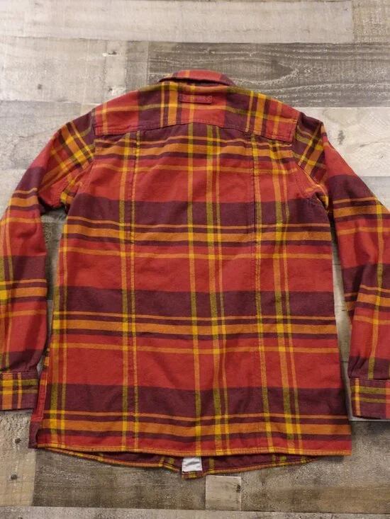 Duluth Trading Free Swingin’ Flannel Shirt Women’s Small Red Plaid Workwear - Picture 8 of 8
